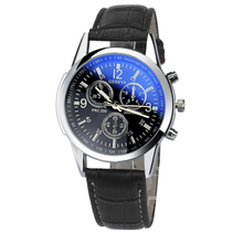Load image into Gallery viewer, Mens Watches Top Brand Luxury Faux Leather Analog Watch Wristwatch Mujer Relojes Waterproof Relogio Montre Homme